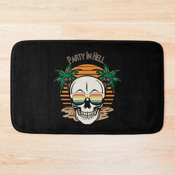 Item preview, Party in Hell – Skull Face Enjoying Life | Dark Humor & Gothic Rebellion Aesthetic designed and sold by Favbookshelf by Manik.