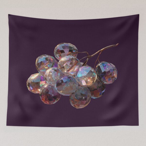 Item preview, A bunch of crystal grapes, an iridescent gemstone. designed and sold by OlhaBondarenko.