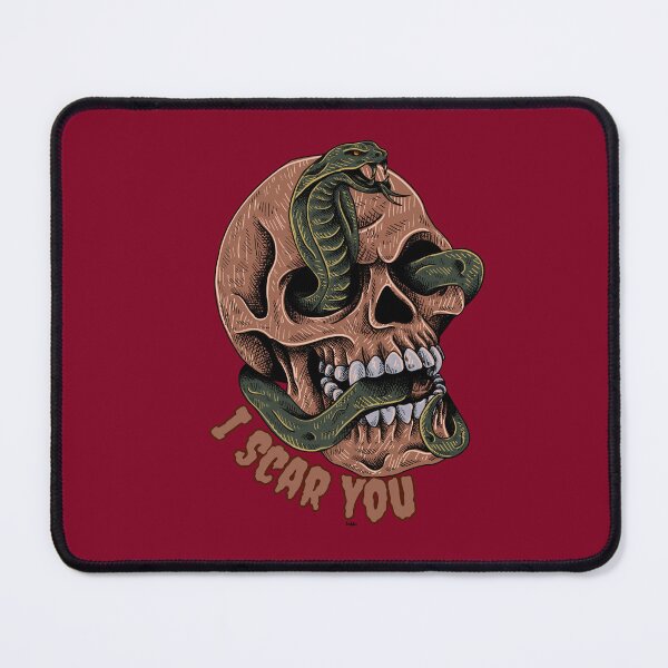 Item preview, I Scar You – Skull and Snake Eye Horror | Gothic Pain, Fear & Symbolic Darkness Design designed and sold by Favbookshelf by Manik.