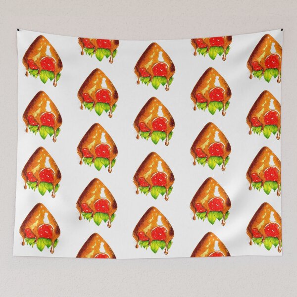Item preview, handrawn of chocolate dipped strawberry sweet design designed and sold by NivyasArtistry.