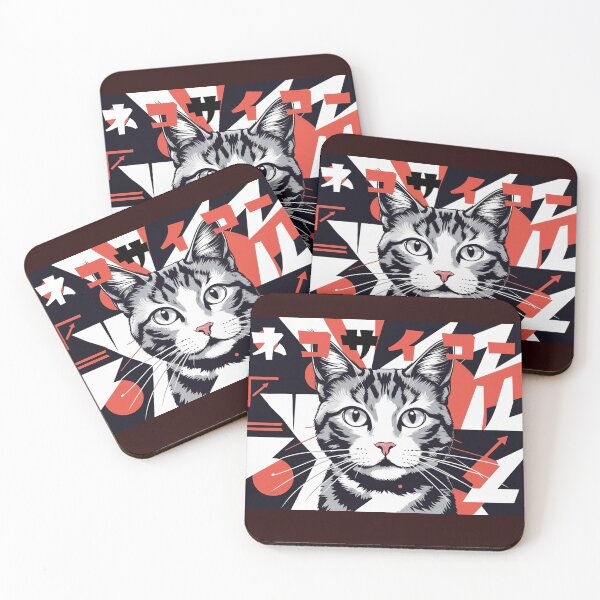 Item preview, NEKO SAIKO – Bold Japanese Cat Propaganda Style designed and sold by LEO'S CREATURE　れおずくりーちゃー.