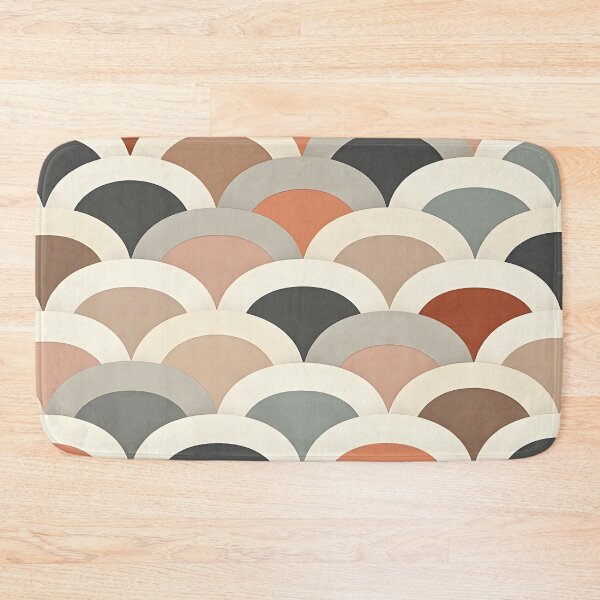 Item preview, Mid Century Modern Retro Geometric Vintage Pattern Terracotta , Mint Green designed and sold by Prints and Lifestyle.