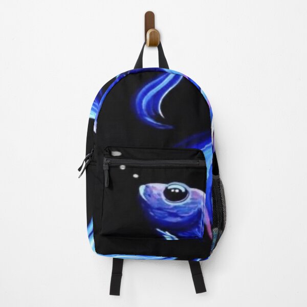 Item preview, handrawn beautiful blue elegant betta fish designed and sold by NivyasArtistry.