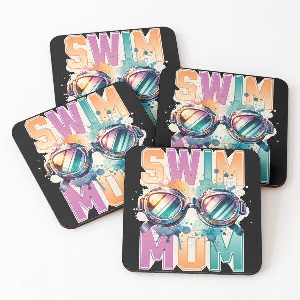 Item preview, Swim Mom Goggles Watercolor Splash  designed and sold by flidesign .