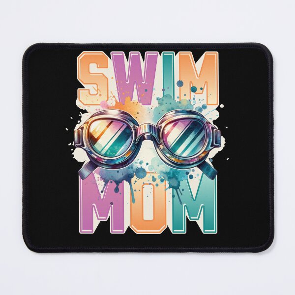 Item preview, Swim Mom Goggles Watercolor Splash designed and sold by flidesign .