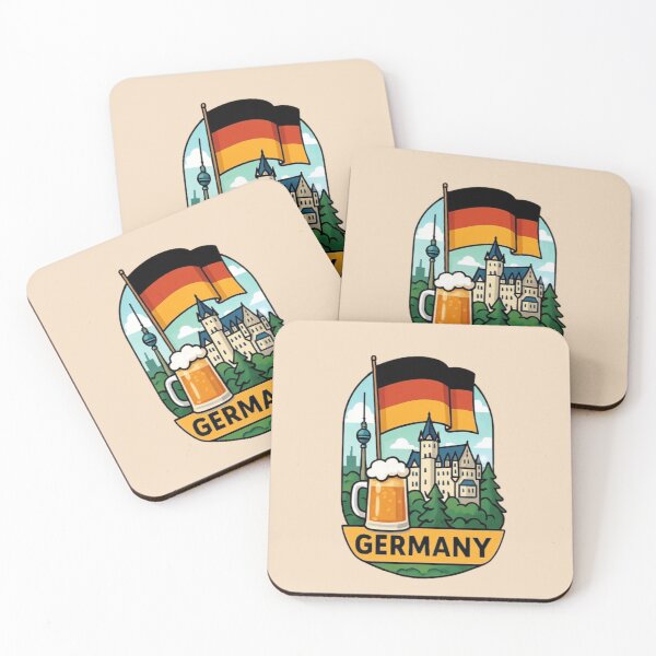 Item preview, Germany – Scenic Country with Flag and Landmark designed and sold by Myra365Art.