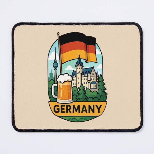 Item preview, Germany – Scenic Country with Flag and Landmark designed and sold by Myra365Art.