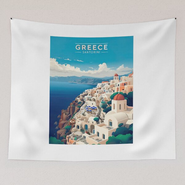 Item preview, Santorini, Greece poster designed and sold by paulrommer.