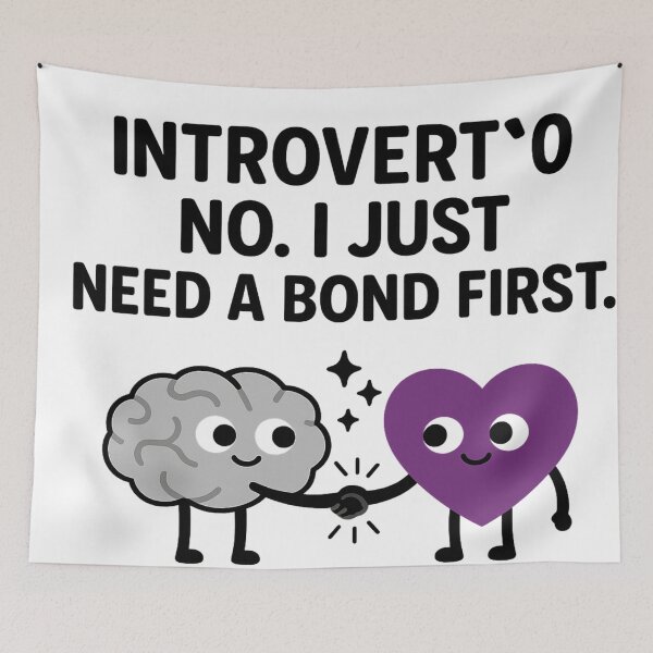 Item preview, Introvert? No – Demisexual & Demiromantic Pride Flag Art designed and sold by Rajasekar.