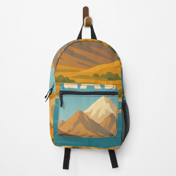 Item preview, Ladakh Mountain Landscape with Stupa and Blue Lake designed and sold by Aryabek.