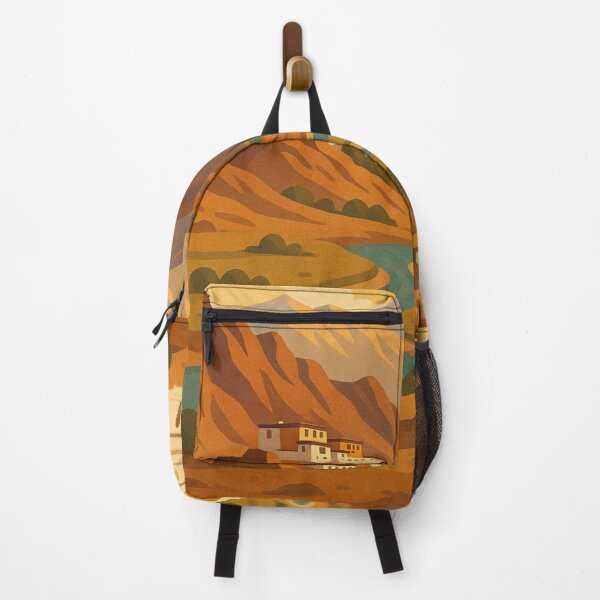 Item preview, Ladakh Sunset Valley with River and White Stupa designed and sold by Aryabek.