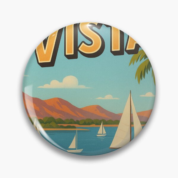 Item preview, Chula Vista Coastal Scene with Sailboats and Mountains designed and sold by Aryabek.
