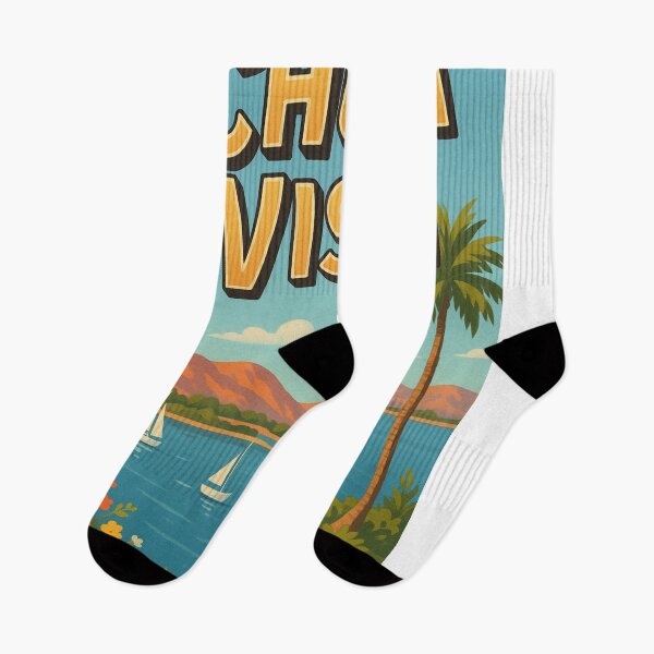 Item preview, Chula Vista Coastal Scene with Sailboats and Mountains designed and sold by Aryabek.