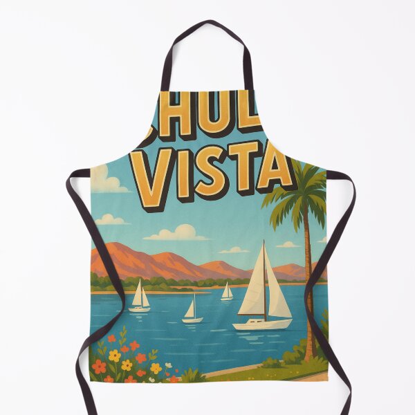 Item preview, Chula Vista Coastal Scene with Sailboats and Mountains designed and sold by Aryabek.