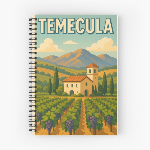 Item preview, Temecula Vineyard Landscape with Spanish Mission Tower designed and sold by Aryabek.