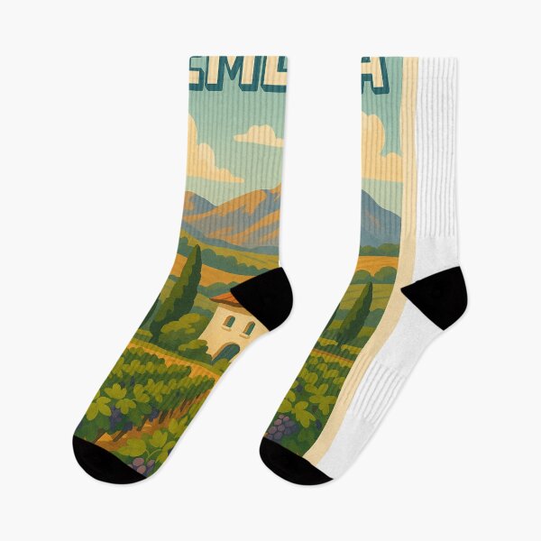 Item preview, Temecula Vineyard Landscape with Spanish Mission Tower designed and sold by Aryabek.