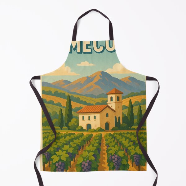 Item preview, Temecula Vineyard Landscape with Spanish Mission Tower designed and sold by Aryabek.