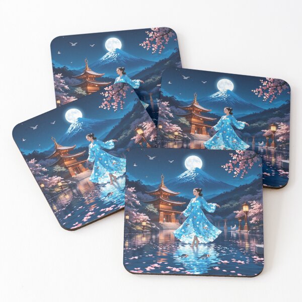 Item preview, Magical Dress on a Japanese Moonlit Lake designed and sold by CobraTess.