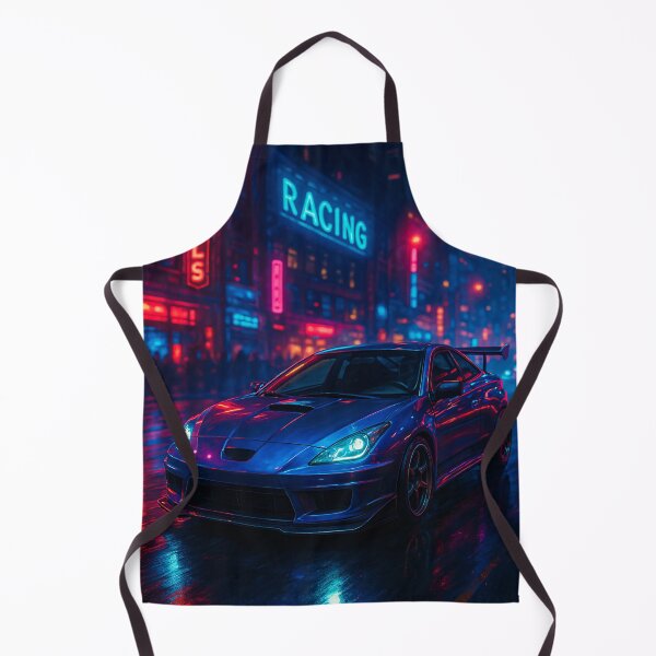 Item preview, Modified Japanese Car Shining Under Vibrant Urban Night Lights designed and sold by RevUpDesign.