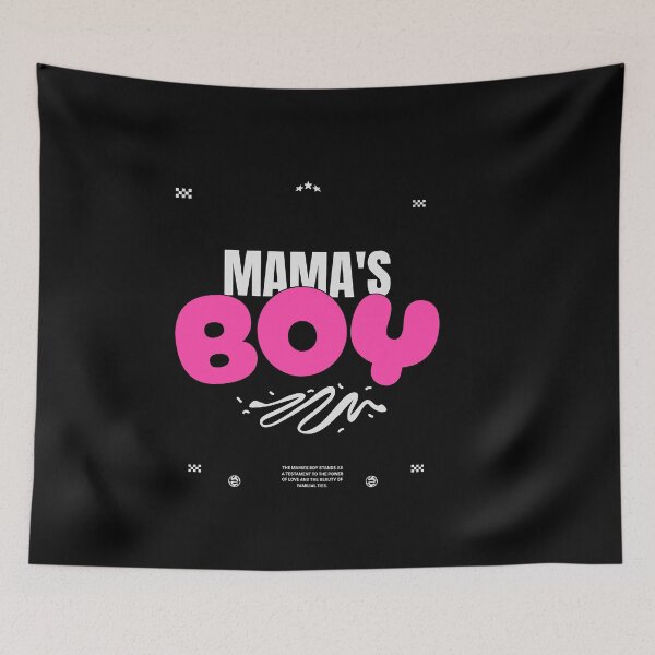 Item preview, Mama's Boy Bubblegum Pink Aesthetic designed and sold by flidesign .