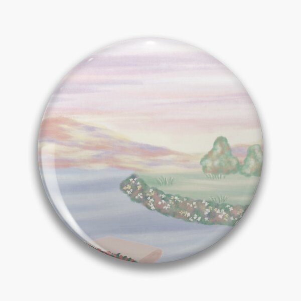 Item preview, Dreamy Lakeside Blossom Landscape designed and sold by nuteling.