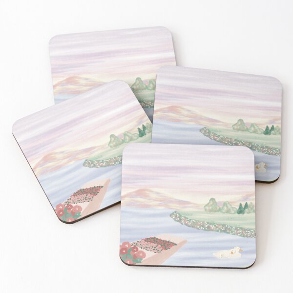 Item preview, Dreamy Lakeside Blossom Landscape designed and sold by nuteling.