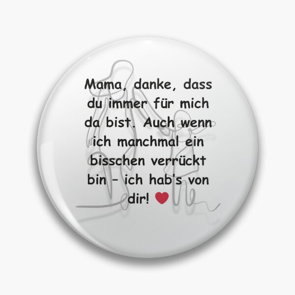 Item preview, Mama, danke – Liebevolles Zitat mit Herz designed and sold by Globilia.