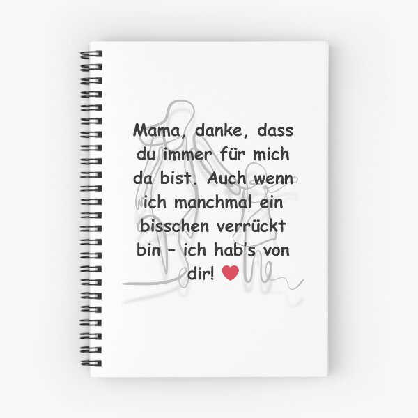 Item preview, Mama, danke – Liebevolles Zitat mit Herz designed and sold by Globilia.