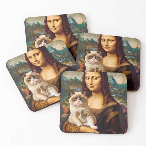 Item preview, The Gioconda with her cat designed and sold by paulrommer.