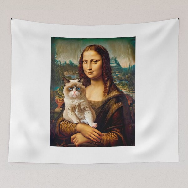 Item preview, The Gioconda with her cat designed and sold by paulrommer.