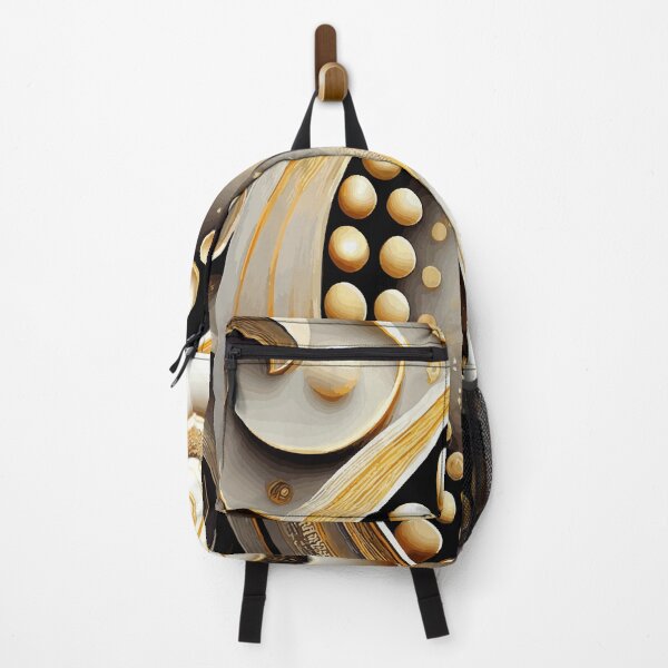 Item preview, Abstract Spiral White and Gold 173 designed and sold by Vicky Brago-Mitchell®.