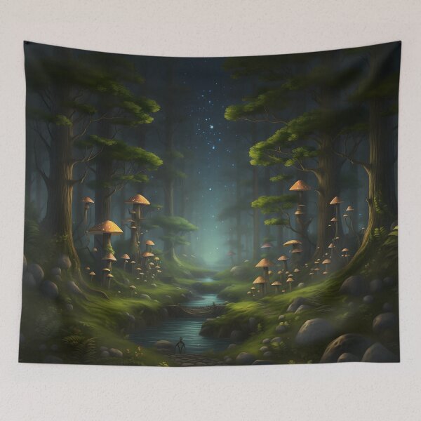 Item preview, Enchanted Woods Portrait designed and sold by DrawnThreads.