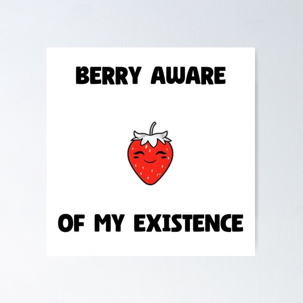 Item preview, Self-Aware Strawberry designed and sold by allogy.
