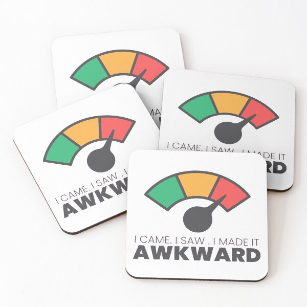 Item preview, Funny Awkward Humor Quote – I Came I Saw I Made It Awkward designed and sold by crazydotdesigns.