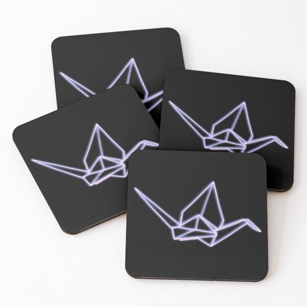 Item preview, Paper crane pink blue neon 2 designed and sold by Itinlea.