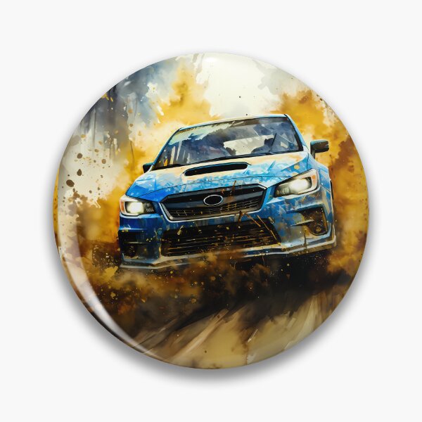 Item preview, Rally Car Drifting Through Muddy Forest In Dramatic Action Scene designed and sold by RevUpDesign.