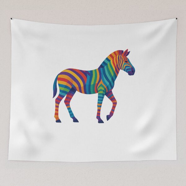 Item preview, Prismatic Zebra Side Profile designed and sold by TheWonkyEaselCo.
