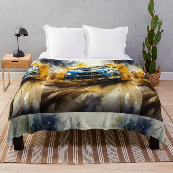 Item preview, Rally Car Drifting Through Muddy Forest In Dramatic Action Scene designed and sold by RevUpDesign.