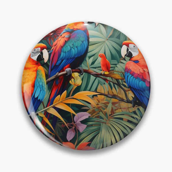 Item preview, Exotic Bird Paradise designed and sold by DrawnThreads.