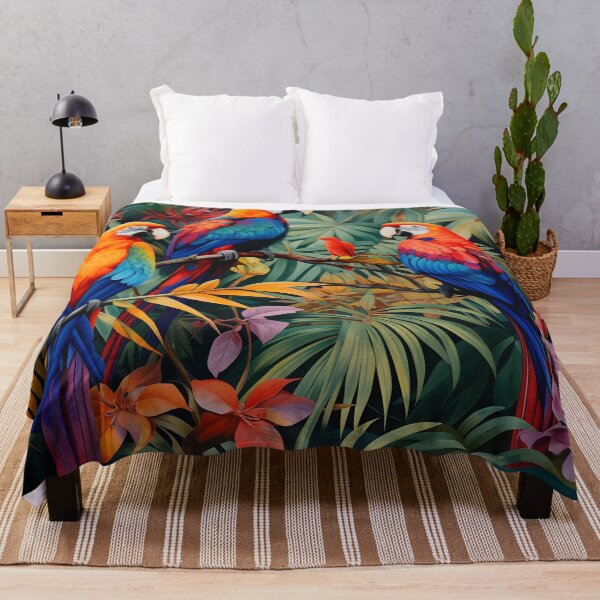 Item preview, Exotic Bird Paradise designed and sold by DrawnThreads.