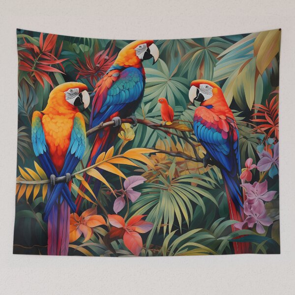 Item preview, Exotic Bird Paradise designed and sold by DrawnThreads.