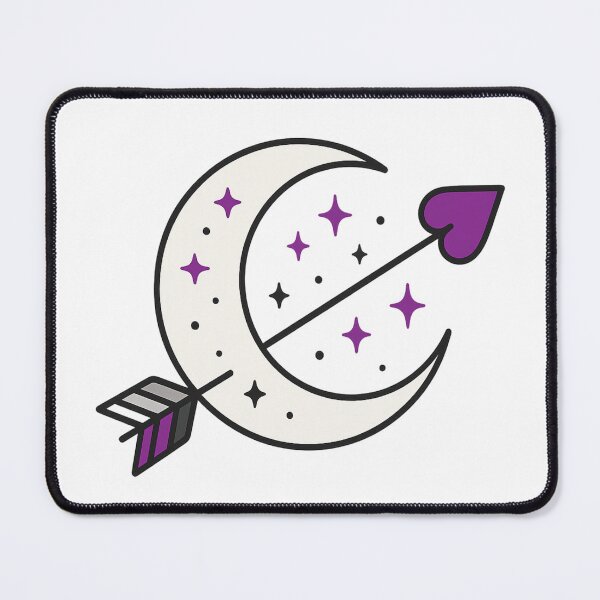 Item preview, Mystic Moon & Heart-Tipped Arrow – Demisexual Love in Focus designed and sold by Rajasekar.