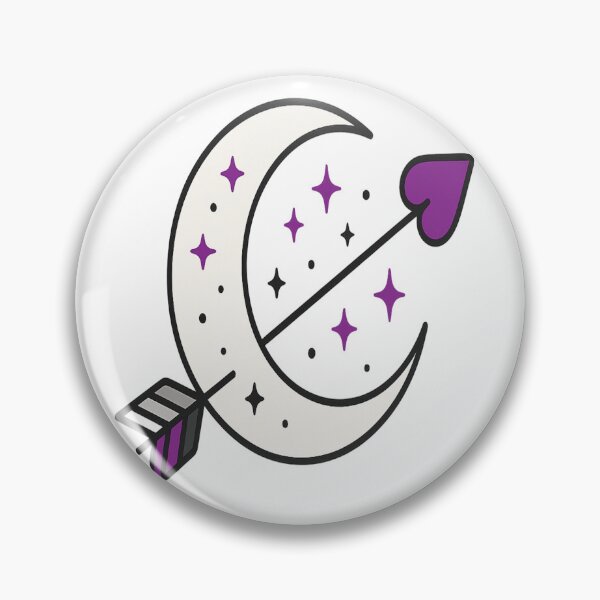 Item preview, Mystic Moon & Heart-Tipped Arrow – Demisexual Love in Focus designed and sold by Rajasekar.