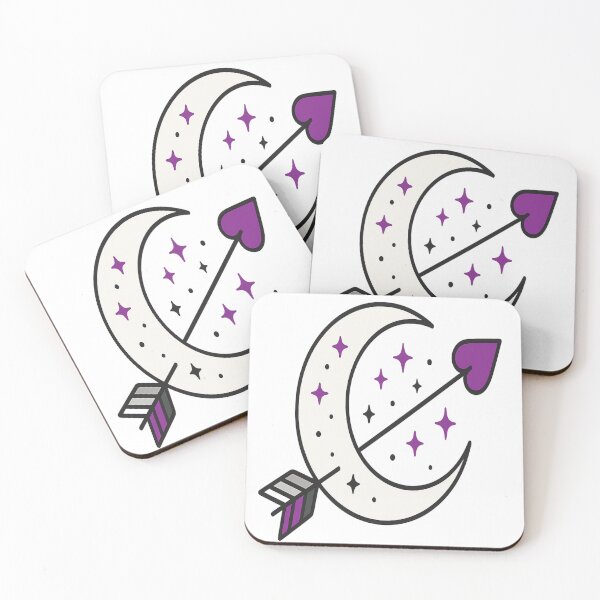 Item preview, Mystic Moon & Heart-Tipped Arrow – Demisexual Love in Focus designed and sold by Rajasekar.