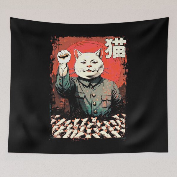 Item preview, Chairman Meow Funny Cat Dictator Mao Zedong Propaganda Mice designed and sold by GrandeDuc.