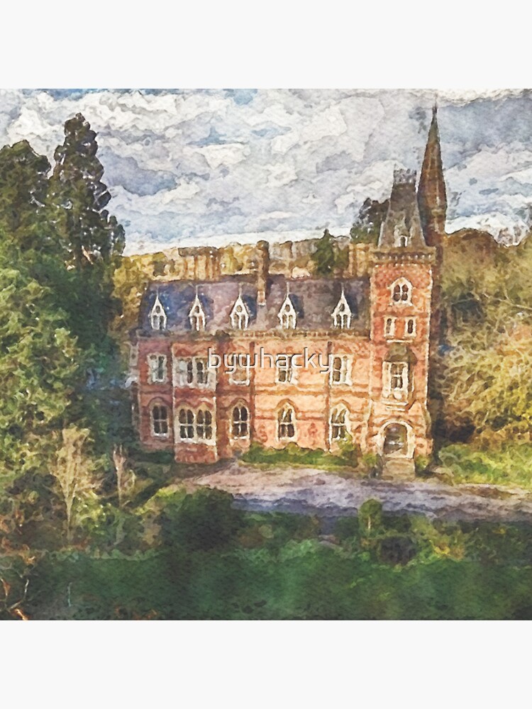Thumbnail 3 of 3, Sticker, Brownsover Hall, Rugby designed and sold by bywhacky.
