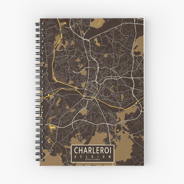 Item preview, Charleroi City Map of Wallonia, Belgium - Pastel designed and sold by deMAP.