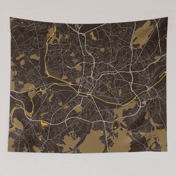 Item preview, Charleroi City Map of Wallonia, Belgium - Pastel designed and sold by deMAP.