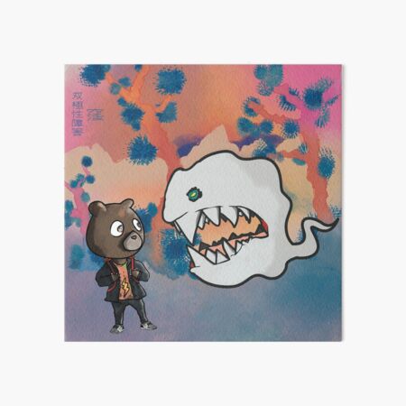 Kids See Ghosts Animated Show Art Kanye West Kid Cudi Takashi Murakami |  Canvas Print