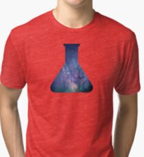 Galaxy Science Flask Beaker Tri-blend T-Shirt